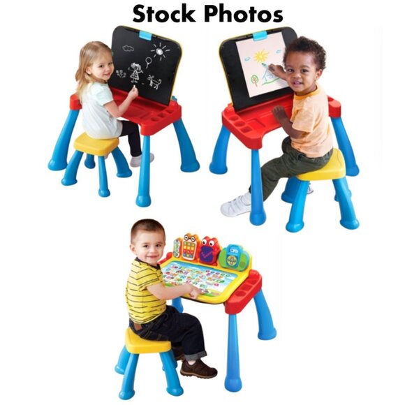 VTech Touch and Learn Activity Desk Deluxe - Red & Blue - Pre-Owned - Picture 15 of 16